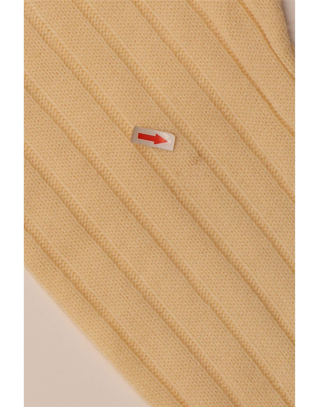 VINTAGE Γυναικείο πουλόβερ με λαιμόκοψη IT 52 2XL Μπεζ μαλλί