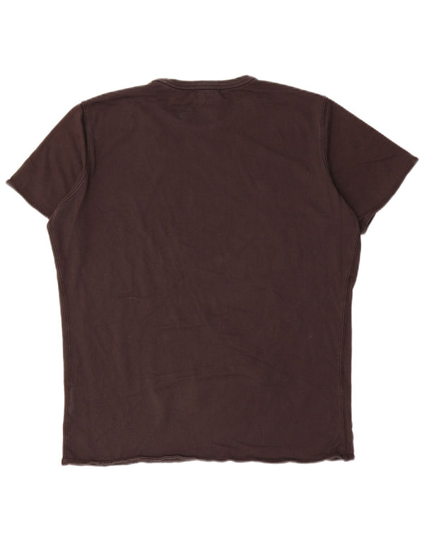 Ανδρικό γραφικό T-Shirt Diesel Top μεγάλο μαύρο βαμβακερό