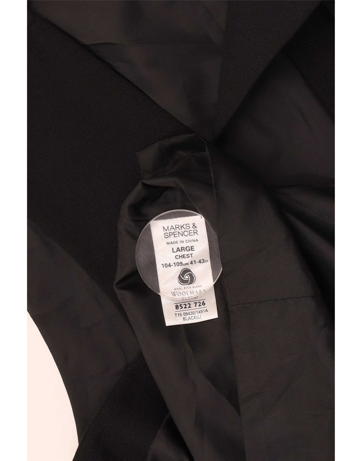 Marks & Spencer Ανδρικό Γιλέκο Μεγάλο Μαύρο Πολυεστέρα