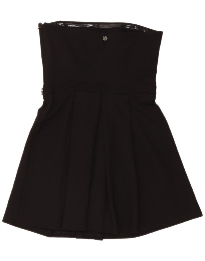 SIMONA BARBIERI Womens Twin-Set Strapless Dress UK 12 Medium Black Viscose Vintage Simona Barbieri and Second-Hand Simona Barbieri from Messina Hembry 