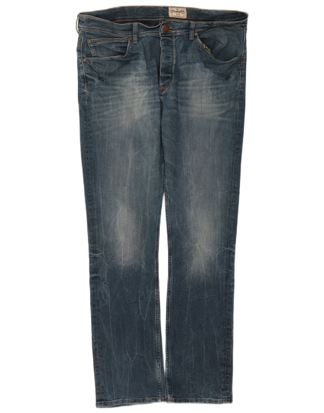 Ανδρικό τζιν Wrangler Ben Slim W38 L34 Μπλε βαμβακερό