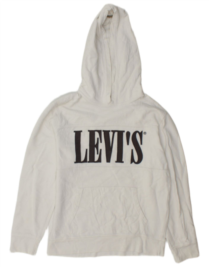 Ανδρικό γραφικό κουκούλα Levi's Μικρό λευκό βαμβακερό