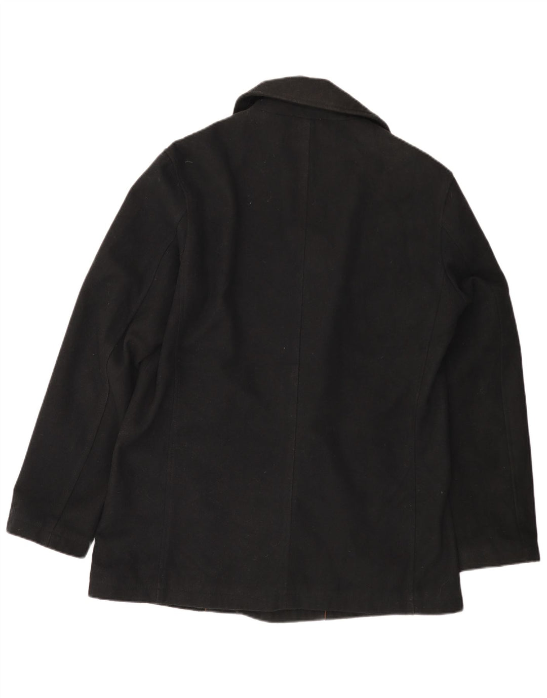 Marks & Spencer Ανδρικό παλτό μπιζελιού UK 40 Large Black Polyester