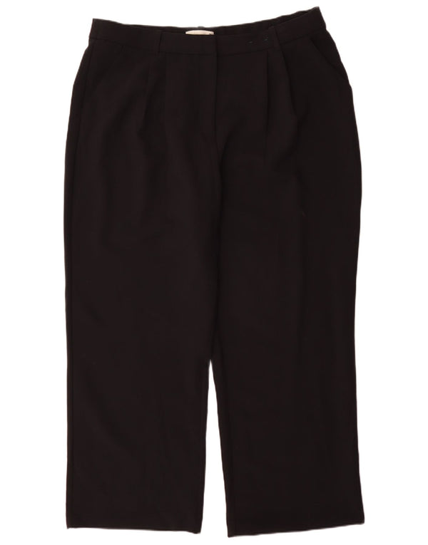 Γυναικείο ψηλόμεσο παντελόνι Chino Abercrombie & Fitch UK 18 XL W34 L30 μαύρο