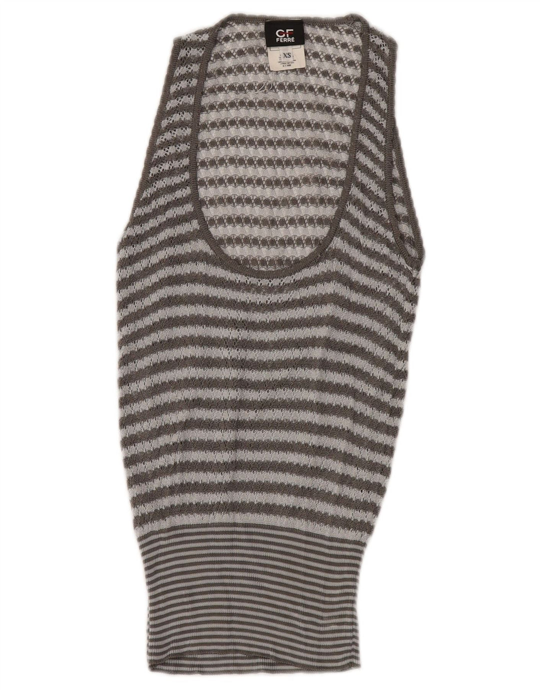 GF FERRE Γυναικείο σετ 2 τεμαχίων UK 4 XS γκρι ριγέ