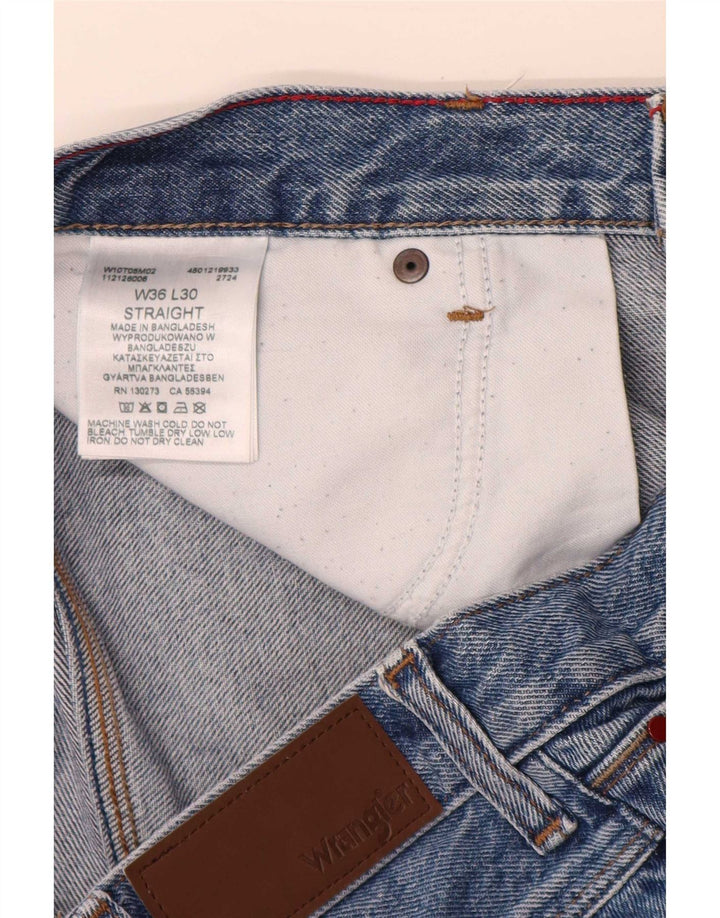 Ανδρικό τζιν Wrangler ίσιο W36 L30 Μπλε βαμβακερό