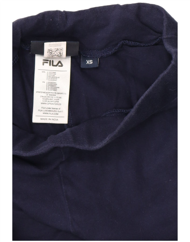 Γυναικεία γραφικά κολάν FILA Capri UK 4 XS Navy Blue Cotton