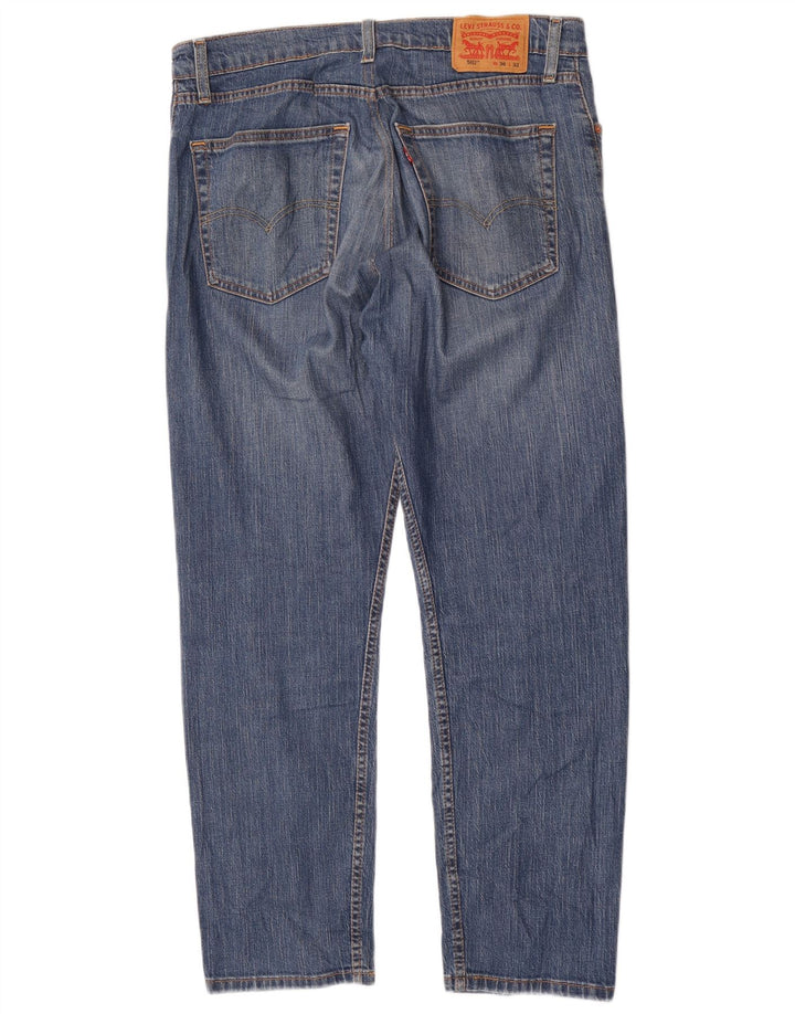 Levi's Mens 502 Tapered Jeans W36 L32 Blue Cotton