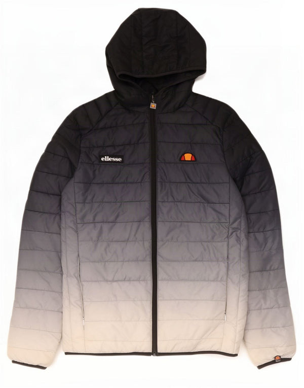 Ellesse γυναικείο μπουφάν με κουκούλα UK 14 Medium Navy Blue Colorblock