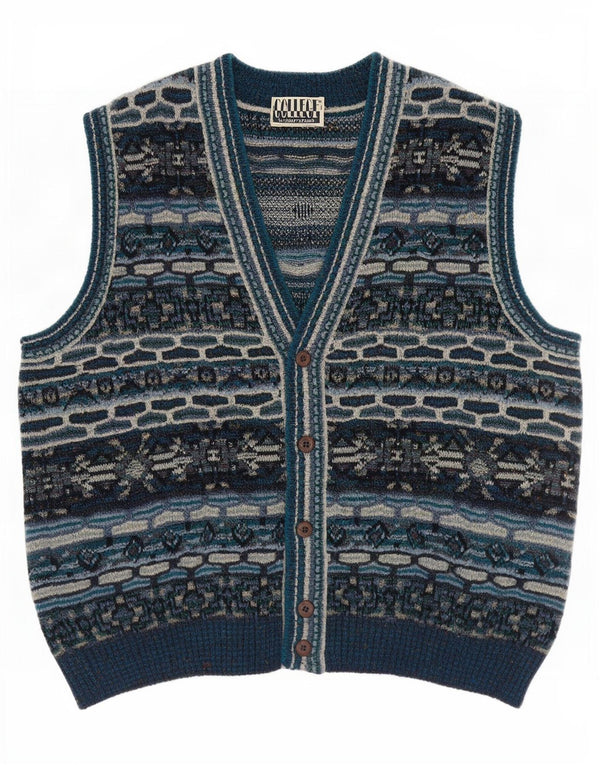 Ανδρικό πουλόβερ Marcazzani Ζακέτα IT 50 Medium Πολύχρωμο Fair Isle