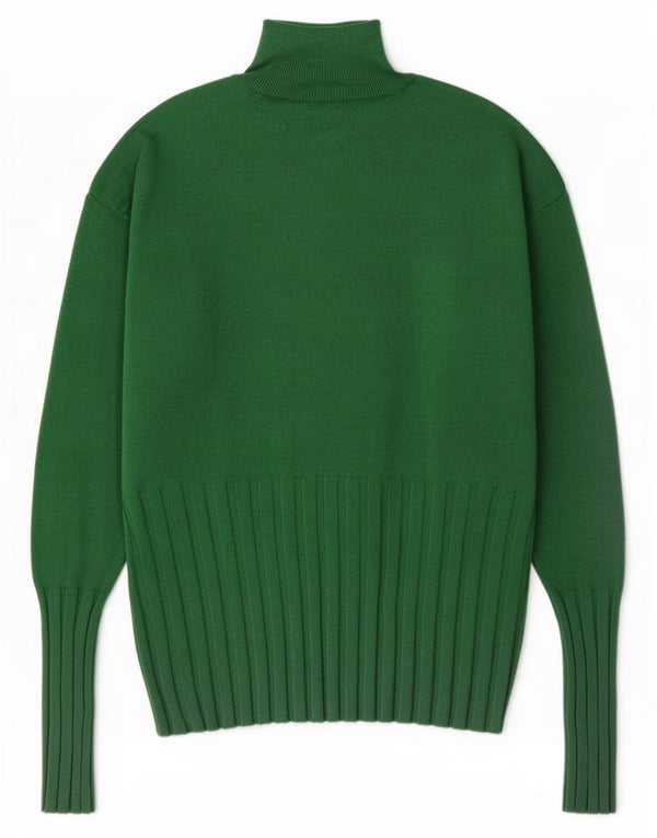 Marks & Spencer Γυναικείο πουλόβερ με λαιμό χελώνα UK 12 Medium Green