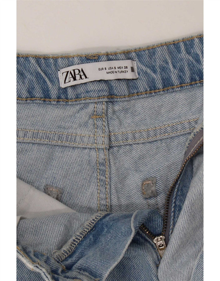 Zara Γυναικείο τζιν σορτς μικρό W26 μπλε