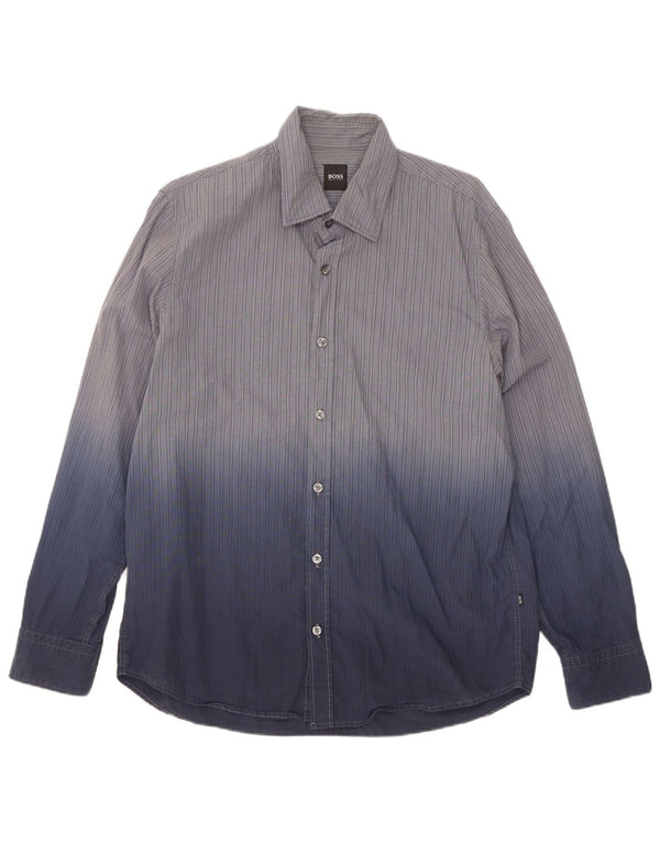 Ανδρικό πουκάμισο Hugo Boss Large Blue Tie Dye Cotton