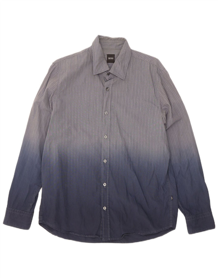 Ανδρικό πουκάμισο Hugo Boss Large Blue Tie Dye Cotton