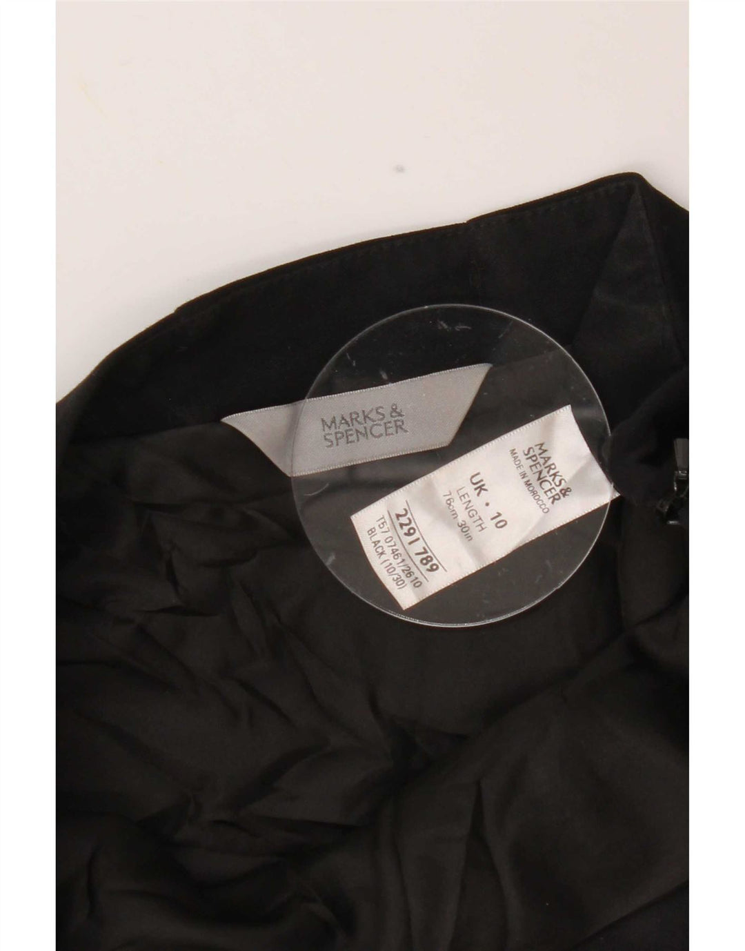 Marks & Spencer Γυναικεία Γοργόνα Φούστα UK 10 Small W30 Μαύρο Πολυεστέρας
