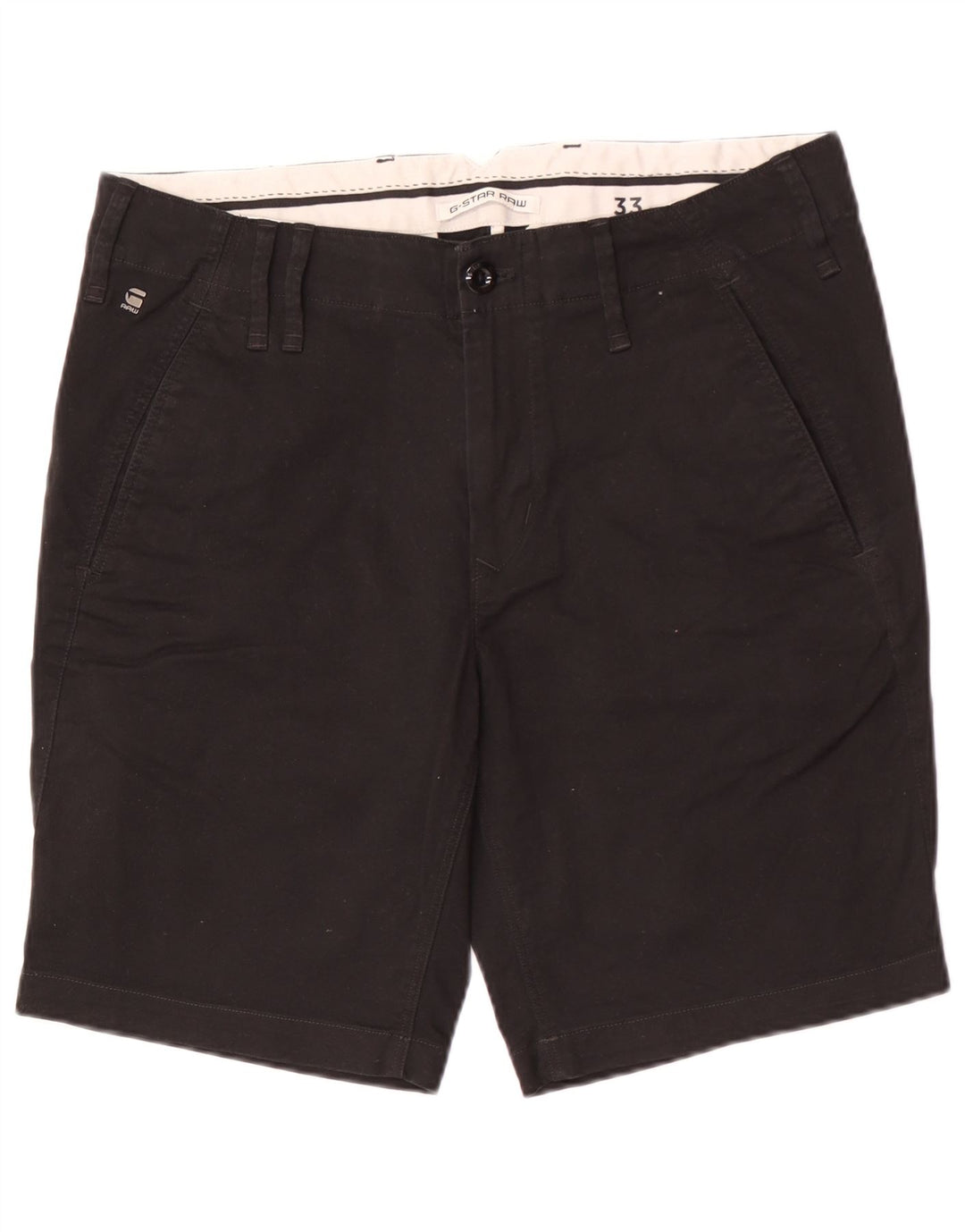 Ανδρικό σορτς Chino G-Star W33 μεσαίο μαύρο βαμβακερό
