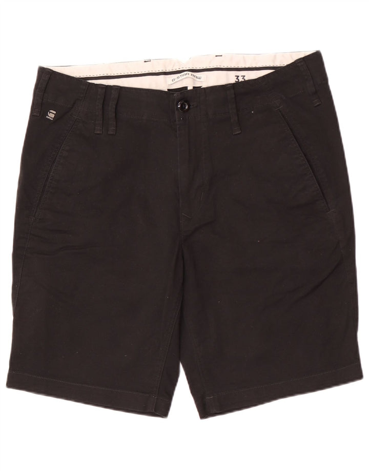 Ανδρικό σορτς Chino G-Star W33 μεσαίο μαύρο βαμβακερό