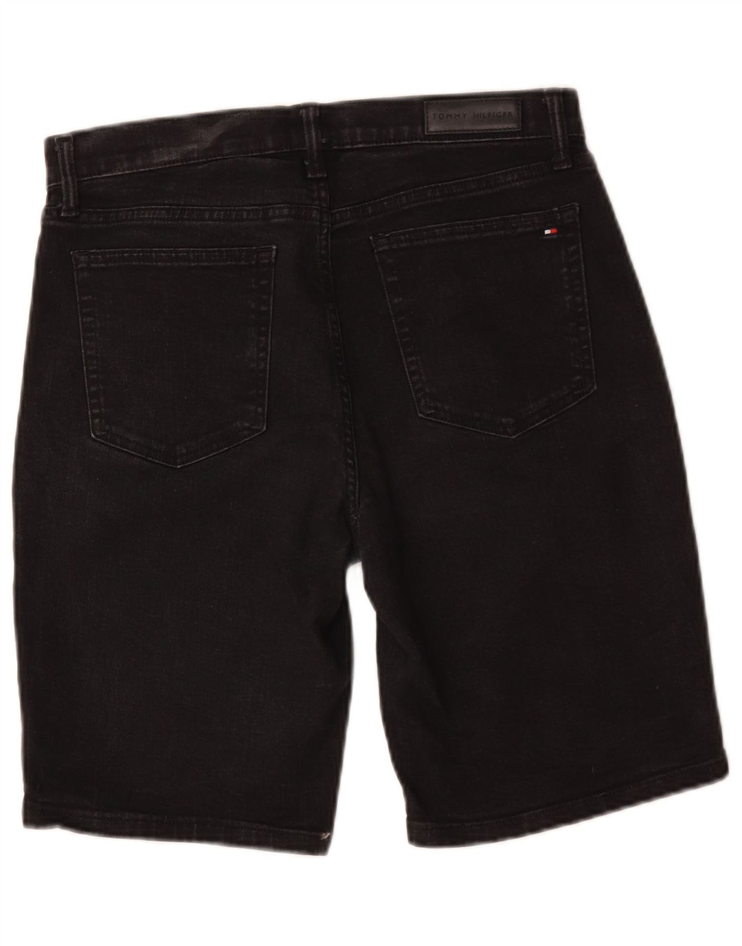 Tommy Hilfiger Γυναικείο Bermuda Slim τζιν σορτς W29 μεσαίο μαύρο βαμβακερό
