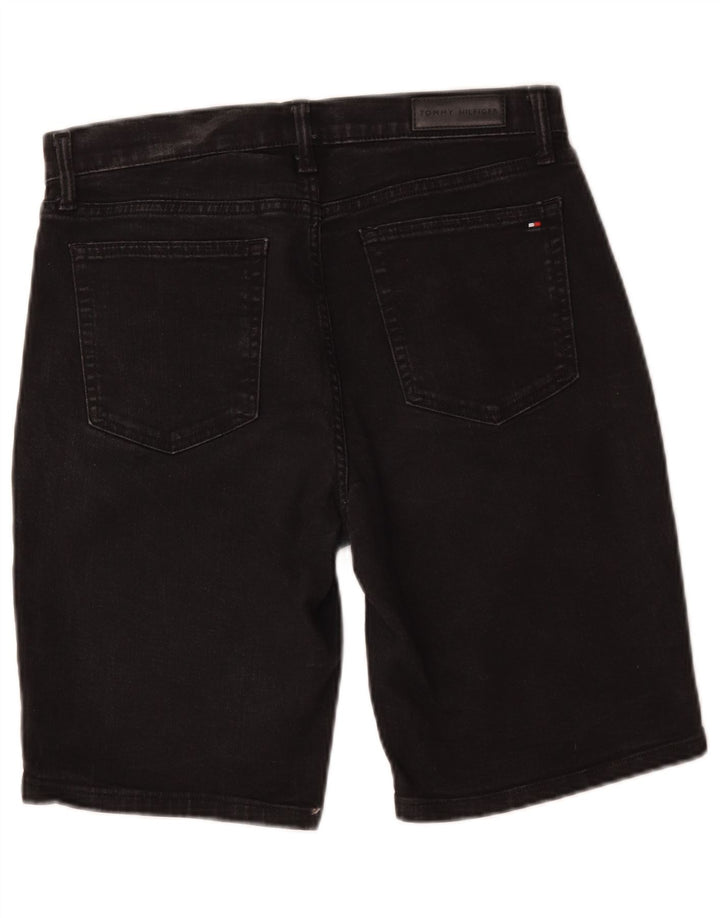 Tommy Hilfiger Γυναικείο Bermuda Slim τζιν σορτς W29 μεσαίο μαύρο βαμβακερό