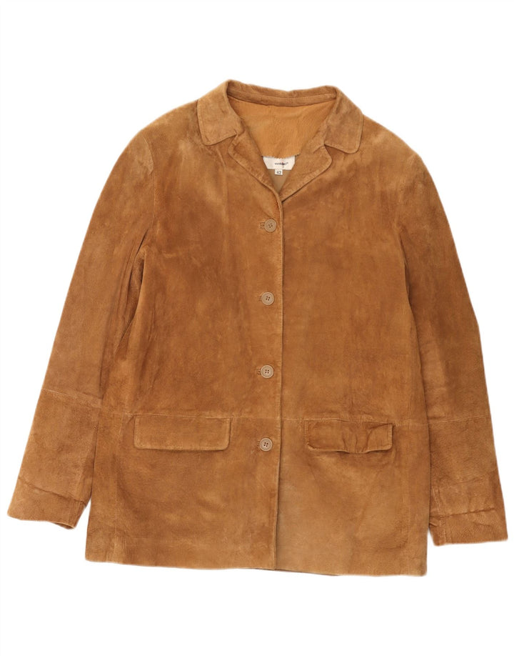 Conbipel Γυναικείο Ελεύθερο Μπουφάν Heron Suede IT 42 Δερμάτινο μεσαίο καφέ