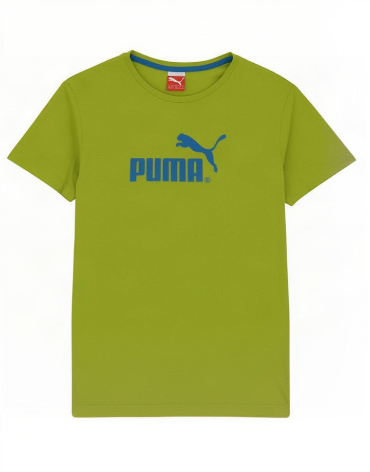 Ανδρικό γραφικό μπλουζάκι Puma Top Μεσαίο πράσινο