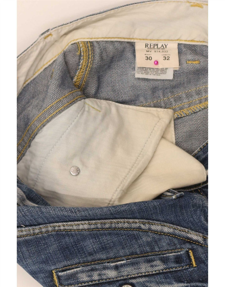 Replay Ανδρικό τζιν Cargo Bootcut W30 L32 Μπλε βαμβακερό