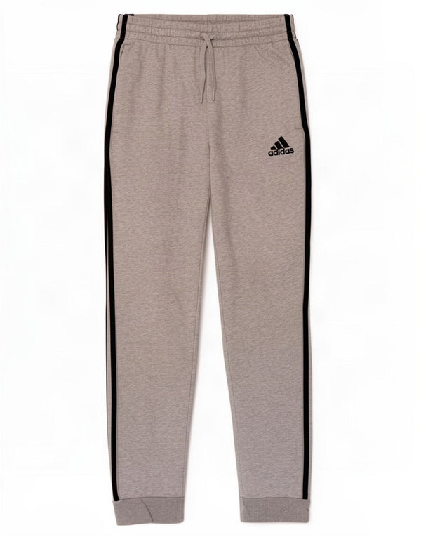 Adidas Womens Tracksuit Trousers Joggers UK 10 Small Grey Cotton