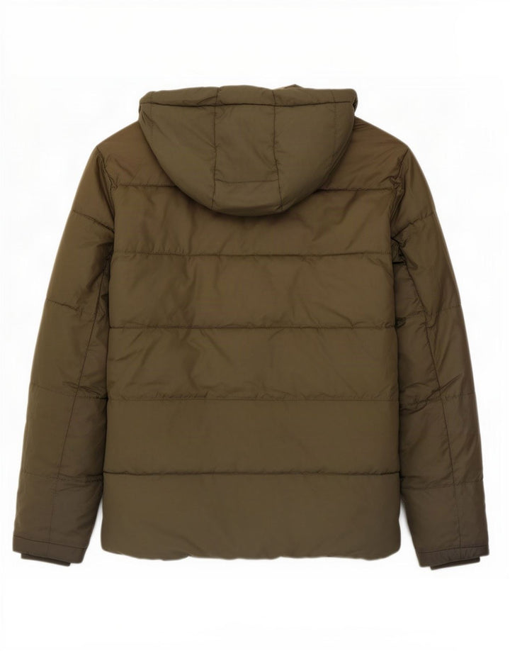 Jack & Jones Ανδρικό μπουφάν με κουκούλα UK 42 XL Χακί Πολυεστέρας