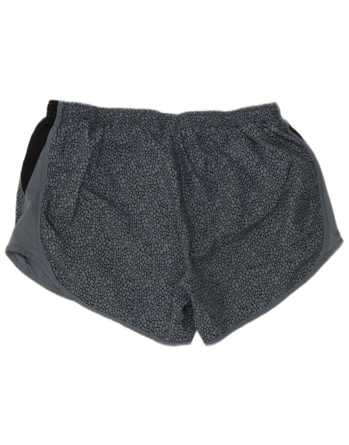 Γυναικείο αθλητικό σορτς NIKE Dri Fit UK 12 μεσαίου μπλε χρώματος πολυεστέρας