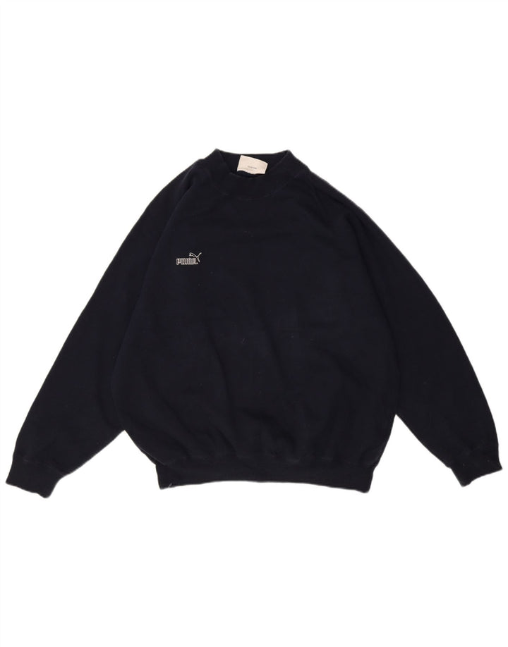 Γυναικεία γραφική φούτερ Puma Jumper UK 16 Large Navy Blue