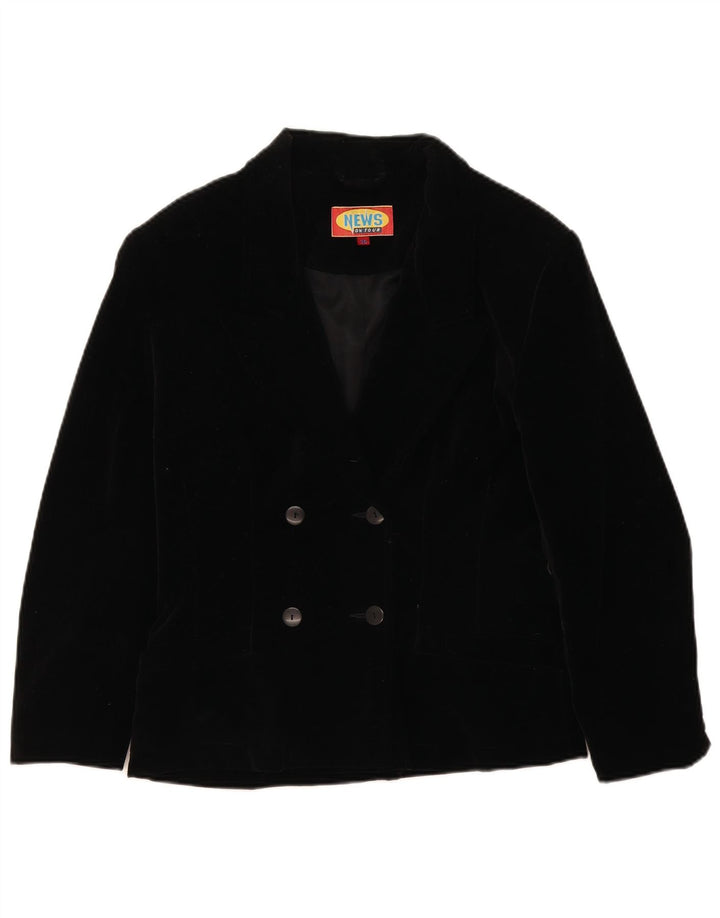 Vintage Γυναικείο Oversized Διπλό Μπουφάν Μπλέιζερ EU 36 Μικρό Μαύρο