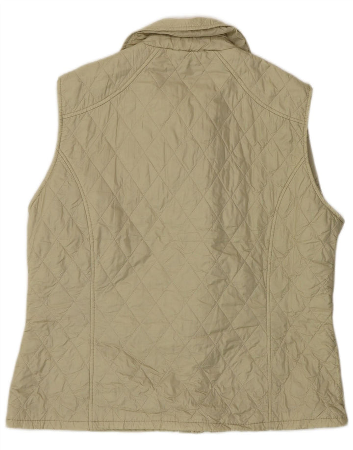 Barbour Womens Quilted Gilet UK 18 XL Off White Polyamide