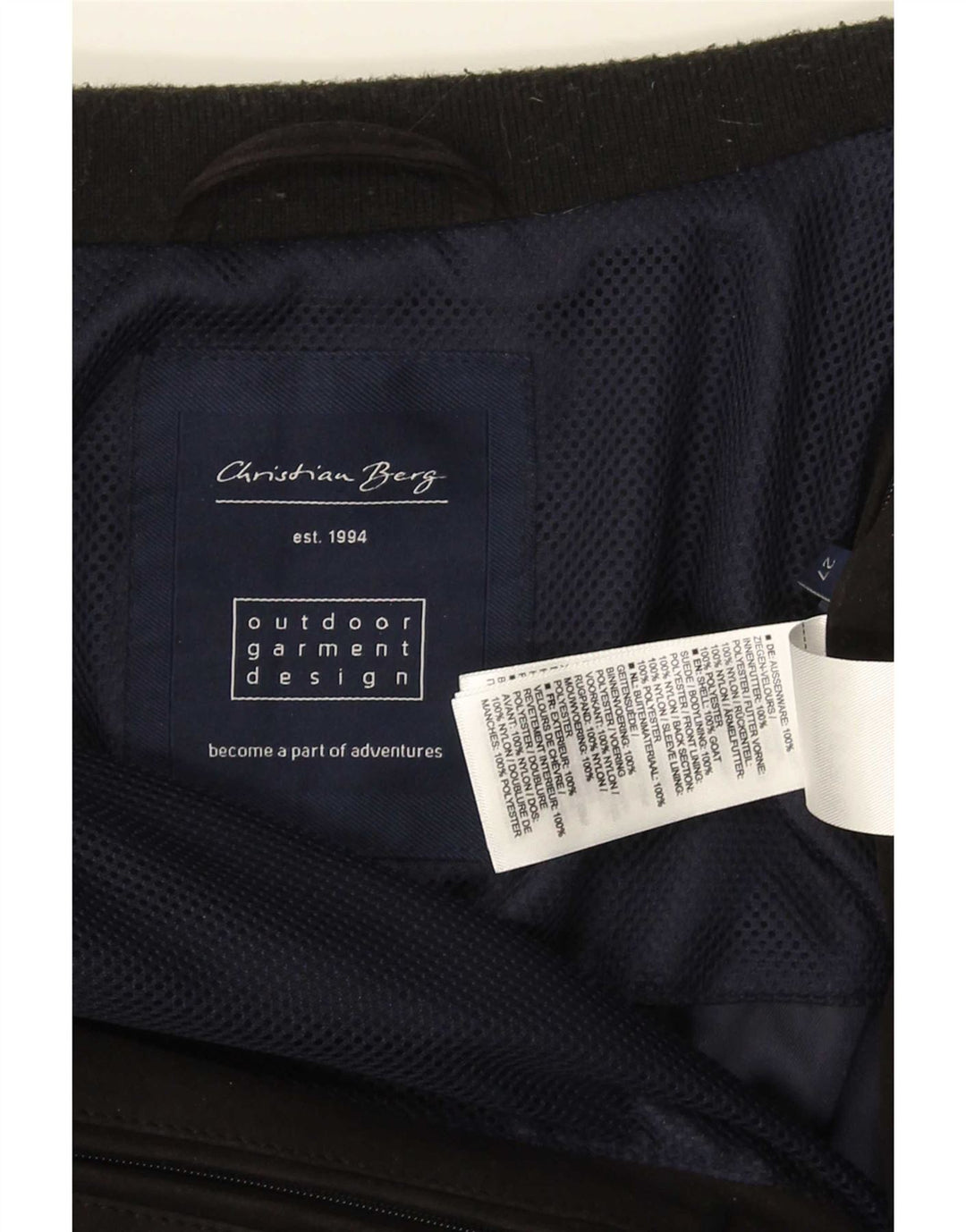Ανδρικό μπουφάν Christian Berg Bomber Suede UK 38 Medium Navy Blue Suede