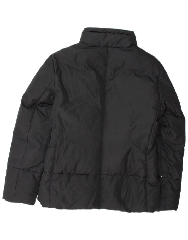 Γυναικείο μπουφάν SISLEY με επένδυση UK 14 Μεσαίο μαύρο πολυεστέρα