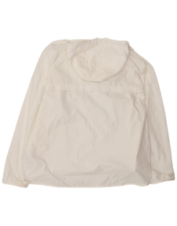 Ανδρικό μπουφάν βροχής με κουκούλα Nike UK 44 2XL Λευκός πολυεστέρας