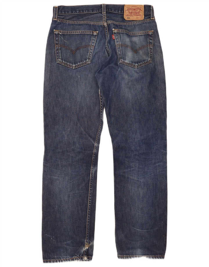 Levi's Mens 501 Straight Jeans W32 L30 Blue Cotton