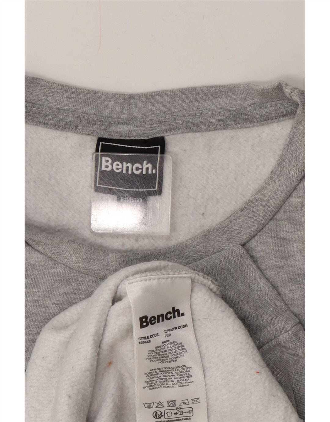 Γυναικείο γραφικό φούτερ πάγκου Jumper UK 20 2XL Grey Polyester