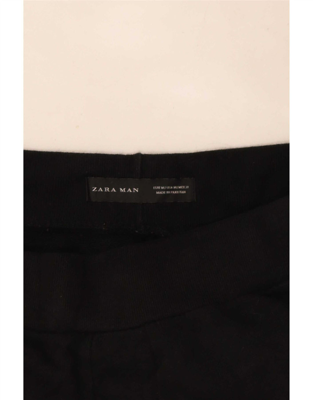 Ανδρική φόρμα Zara Παντελόνι Joggers Μεσαίο Μαύρο Πολυεστέρα