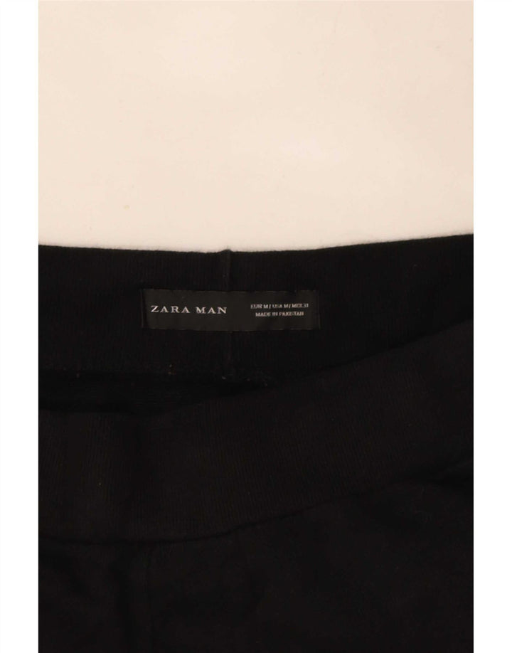 Ανδρική φόρμα Zara Παντελόνι Joggers Μεσαίο Μαύρο Πολυεστέρα