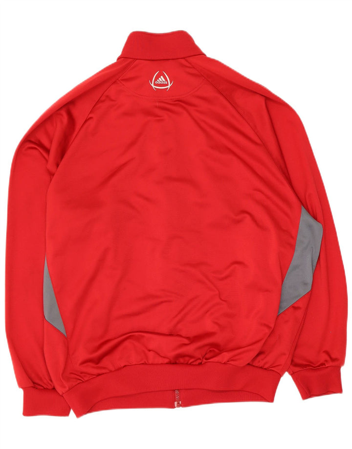 Ανδρική φόρμα Adidas Top Jacket UK 44/46 Μεγάλο κόκκινο χρώμα πολυεστέρα