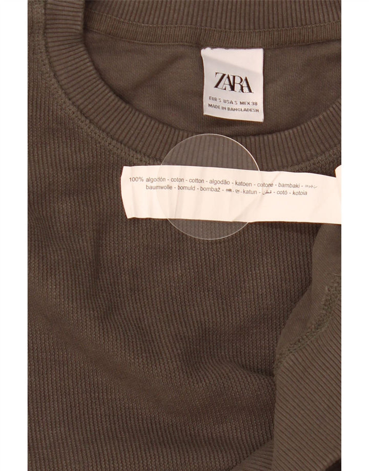 Ανδρικό φούτερ Zara με χαλαρή εφαρμογή, γκρι βαμβακερό