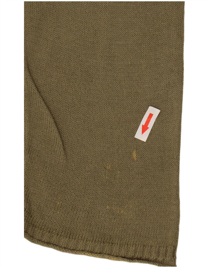Ανδρικό πουλόβερ Cos Crew Neck Jumper Μεγάλο Χακί Βαμβακερό