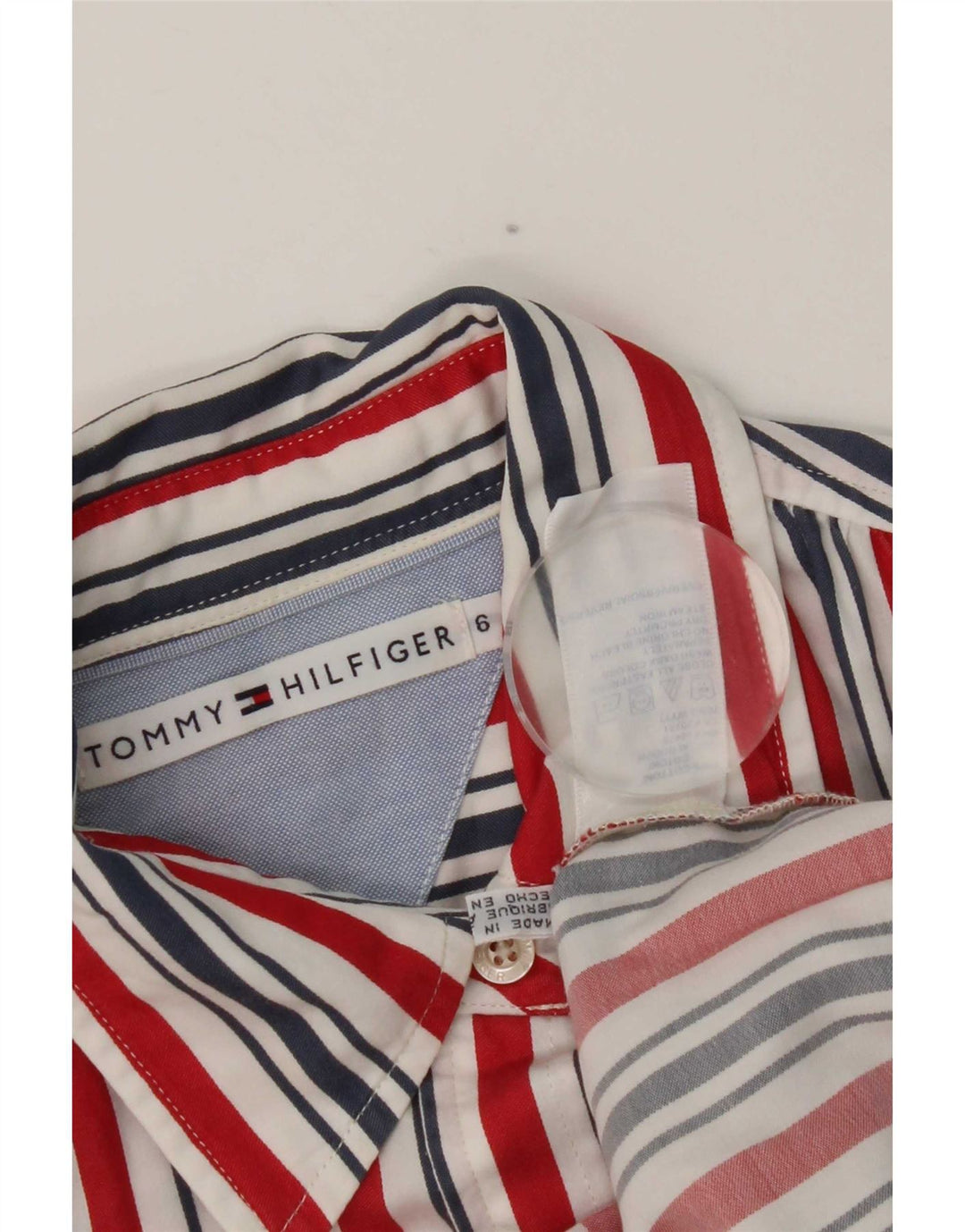 Tommy Hilfiger Γυναικείο Πουκάμισο US 6 Μεσαίο πολύχρωμο βαμβακερό ριγέ
