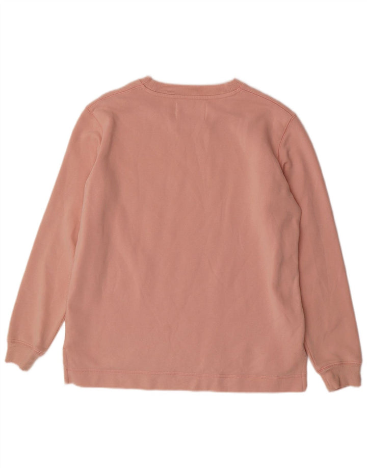 CALVIN KLEIN JEANS Womens Oversized Sweatshirt Jumper UK 10 Small Pink