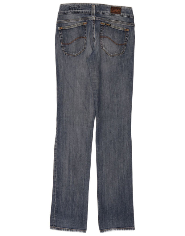 LEE Womens Leola Straight Jeans W30 L35 Blue Cotton