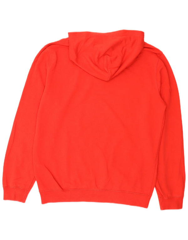 Champion Mens Graphic Hoodie Jumper 2XL Red Cotton