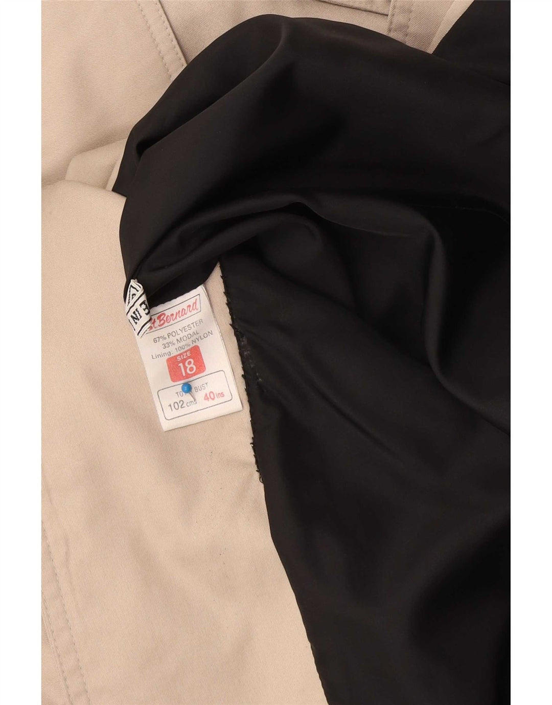 Γυναικεία καμπαρντίνα St. Bernard UK 18 XL Beige Polyester