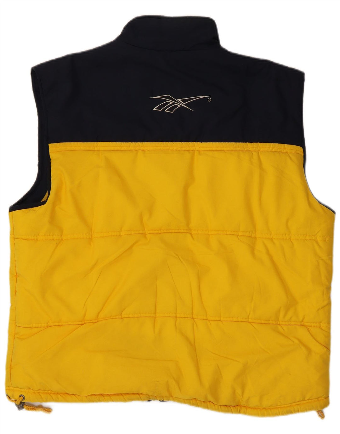 Reebok ανδρική επένδυση Gilet UK 40 Large Yellow Colorblock Πολυεστέρας