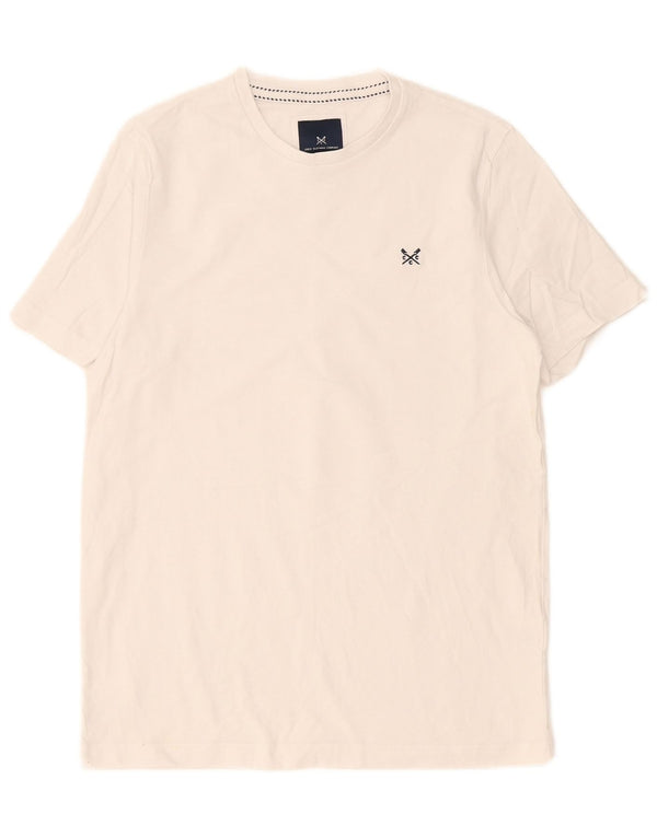 Ανδρικό T-Shirt Crew Clothing Top από μεσαίο λευκό βαμβακερό