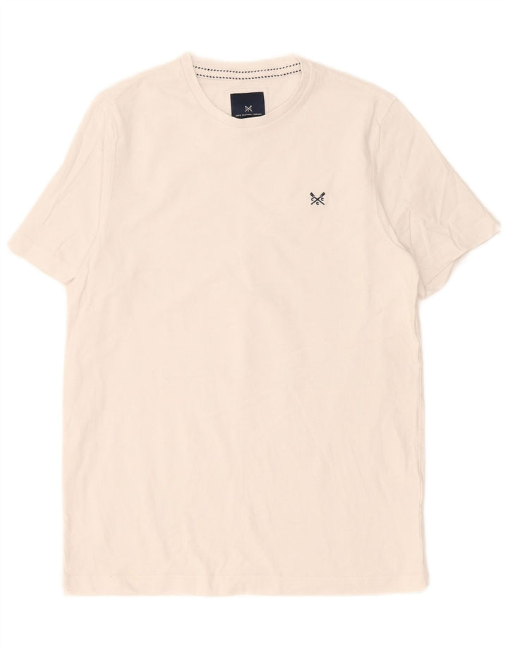 Ανδρικό T-Shirt Crew Clothing Top από μεσαίο λευκό βαμβακερό